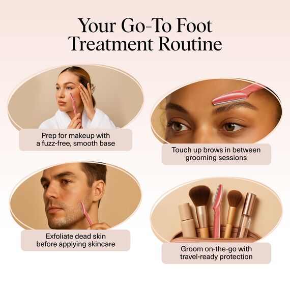 Kitsch Dermaplaning Tool – 12 Stück Rasiermesser, Gesichtsrasierer Frauen, Augenbrauenrasierer, Gesichtshaarentfernung für Frauen, Dermaplane-Rasierer für das Gesicht, Coral