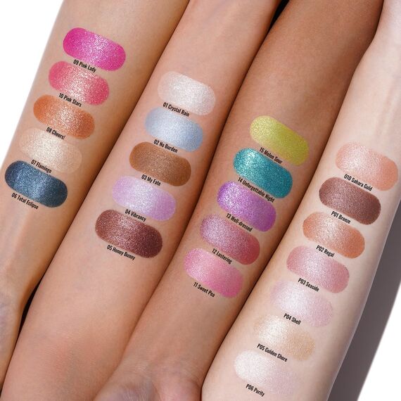 Oulac Lidschatten Roségold| Hochpigmentierter Creme-Lidschatten| Wasserfest & Langlebig| Satiniertes Metallic Finish|Verblendbar & Faltenfreies Augen-Makeup|Vegan |06g (12)