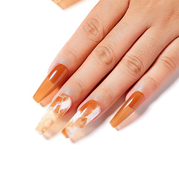 AIMEILI Rubber Base Gel Soak Off UV LED Rubber Base Coat Nägel Unterlack Gel Nagellack Maniküre 10ml (587)