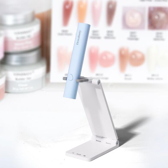 Denabuty UV Lampe für Gelnägel, Mini U V LED Lampe für Nägel Wiederaufladbar mit Ständer Tragbare Kleine UV Nagellampe für Gel Nagellack, zum Aushärten von Nagelkleber & Nail Tips Blau