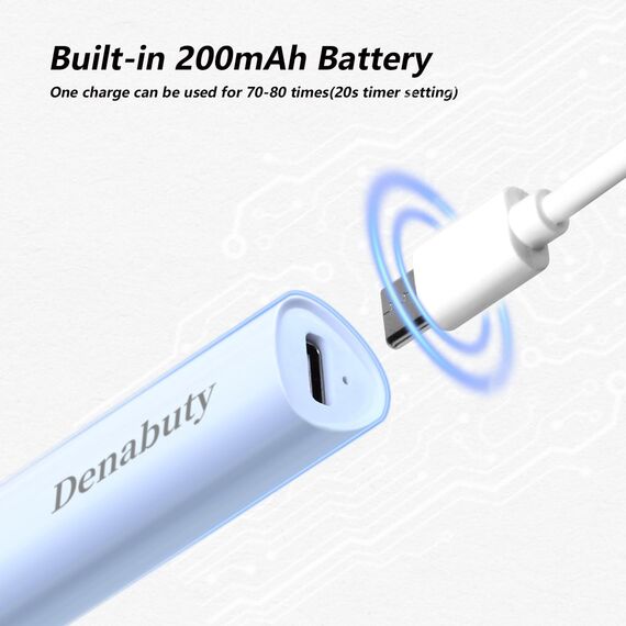 Denabuty UV Lampe für Gelnägel, Mini U V LED Lampe für Nägel Wiederaufladbar mit Ständer Tragbare Kleine UV Nagellampe für Gel Nagellack, zum Aushärten von Nagelkleber & Nail Tips Blau