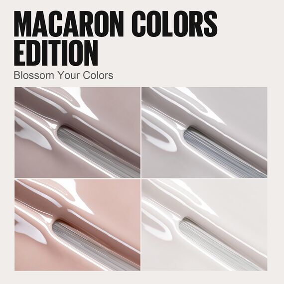 TOMICCA 4 Farben UV Nagellack Nude Set Herbst Natürliche Farbe Gel Nagellack Soak Off UV/LED Geschenk Nicht Giftig und Langlebig Für Starter Nail Art Salon DIY Home, 8ml