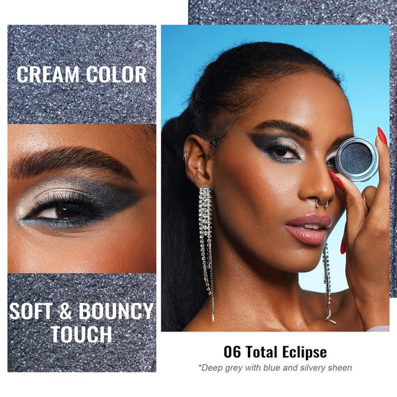 Oulac Lidschatten Grau| Hochpigmentierter Creme-Lidschatten| Smoky Eye Make-up| Wasserfest & Langlebig| Verblendbar & Faltenfreies Augen-Makeup|Vegan |06g (06)