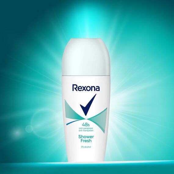 Rexona Deo Roll-On Shower Fresh Anti Transpirant mit 48 Stunden Schutz gegen Körpergeruch und Achselnässe 6x 50 ml