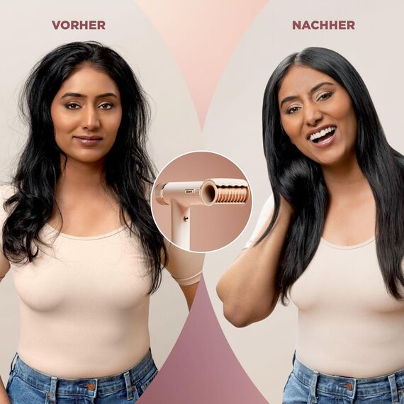 Shark SpeedStyle Haartrockner & RapidGloss Finisher für glattes & welliges Haar, 3 Styler, Schnelltrocknend, Glättet Fliegende Haare, Für Alle Haartypen, Keine Hitzeschäden, Ionisch, Seide, HD333EU