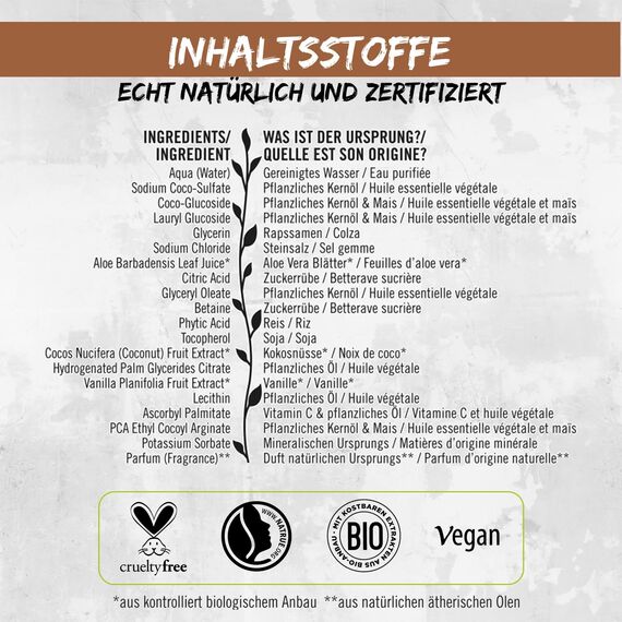 SANTE Naturkosmetik Feuchtigkeitsspendende Körperpflege gegen trockene Haut & Pflegendes Duschgel mit exotischem Duft