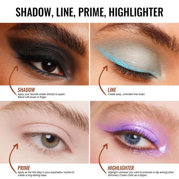 Oulac Glitzer Lidschatten Hellrosa| Lidschatten & Highlighter Duo| Wasserfest & Langlebig| Transparent Glitzer Finish| Verblendbares & Faltenfreies Augen-Makeup| Vegan |06g (11)