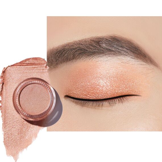 OULAC Lidschatten Pfirsich Nackt | Hochpigmentierter Feine Textur | Wasserfest & Langlebig | Metallisch Satinierte Finish Augen-Makeup | Vegan | 06g (O10) Sahara Gold