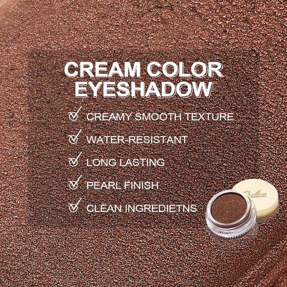 OULAC Lidschatten Perlen-Finish | Bronze Hochpigmentierter Feine Textur | Wasserfest & Langlebig | Metallisch Perlen Finish Augen-Makeup | Vegan | 06g (P01) Bronze