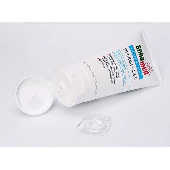 sebamed Unreine Haut Pflege-Gel, glättet die Haut mit Hyaluron Complex, beruhigt und pflegt die unreine und fettige Haut, Inhalt 50 ml (2er Pack)