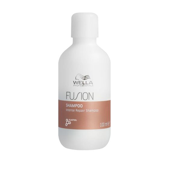 Wella Professionals – Wella Fusion Intense Repair Shampoo – Tiefenreinigungsshampoo – Haarpflege für kaputtes Haar – Haarshampoo für bessere Kämmbarkeit – 100 ml