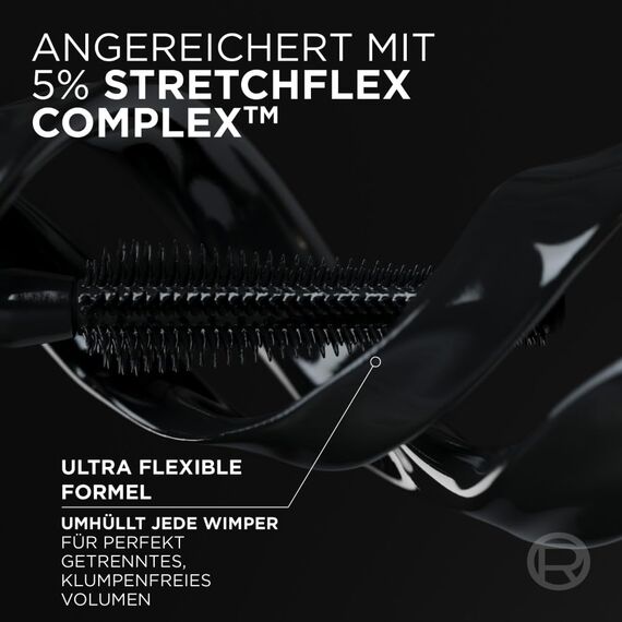 L'Oréal Paris Mascara, Wimperntusche für extra Definition und extra Volumen, Mit Panorama-Bürste und Panorama Effekt, Volume Million Lashes, Black (Schwarz), 1 x 10,5 ml