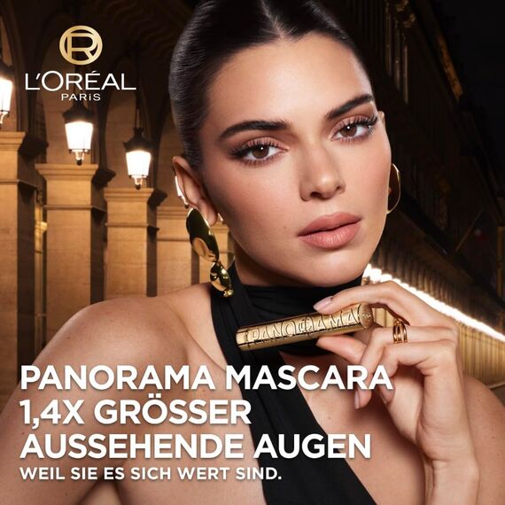 L'Oréal Paris Mascara, Wimperntusche für extra Definition und extra Volumen, Mit Panorama-Bürste und Panorama Effekt, Volume Million Lashes, Black (Schwarz), 1 x 10,5 ml