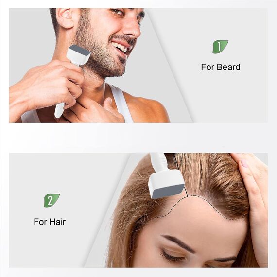 Einstellbarer Microneedling Derma Stamp - 140 Titanium Pins Professioneller Microneedle Dermapen für Haar, Bartwuchs, Gesicht, Körper - Beste Dermaroller Alternative