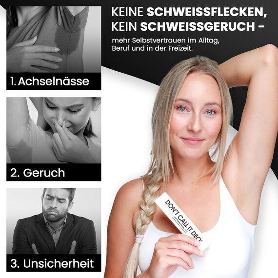 DON'T CALL IT DEO Antitranspirant gegen starkes Schwitzen & Geruch – 5-Tage-Schutz, Fluid 50 ml – extra starke Deo-Alternative für Damen & Herren – 1er Pack