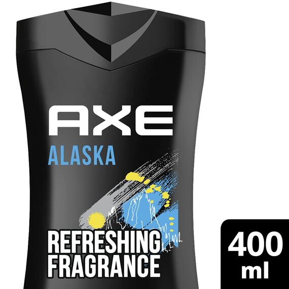 Axe 3-in-1 Duschgel & Shampoo Alaska XL für langanhaltende Frische Männer Duschgel dermatologisch getestet 400 ml (Packung mit 3)