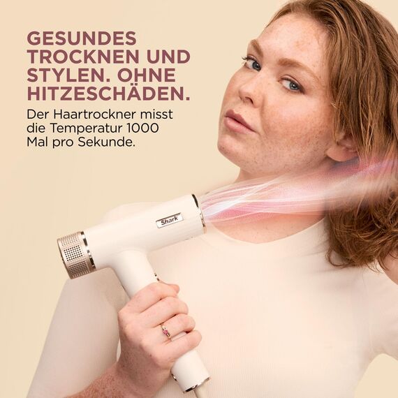 Shark SpeedStyle Haartrockner & RapidGloss Finisher mit Aufbewahrungstasche, 5 Styler, Für Alle Haartypen, Schnelltrocknend, Glättet Fliegende Haare, Keine Hitzeschäden, Ionisch, Seide, HD352EU