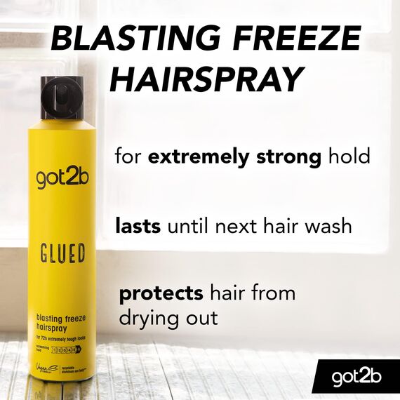 Got2B Glued Blasting Freeze Spray Haarspray 300 ml, white, 1 stück (Packung mit 2)