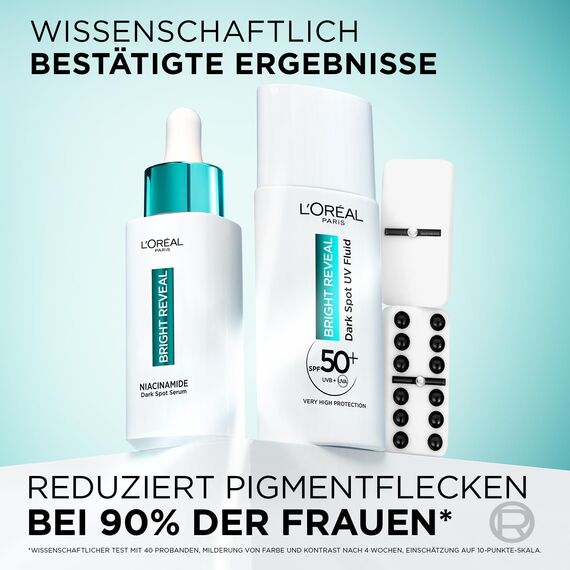 L'Oréal Paris Serum-Cleanser - Reinigt porentief gegen Pigment- & Aknemale, für einen strahlenden Teint, mit Niacinamid & Salicylsäure, Bright Reveal Dark Spot Serum-in-Cleanser, 150 ml