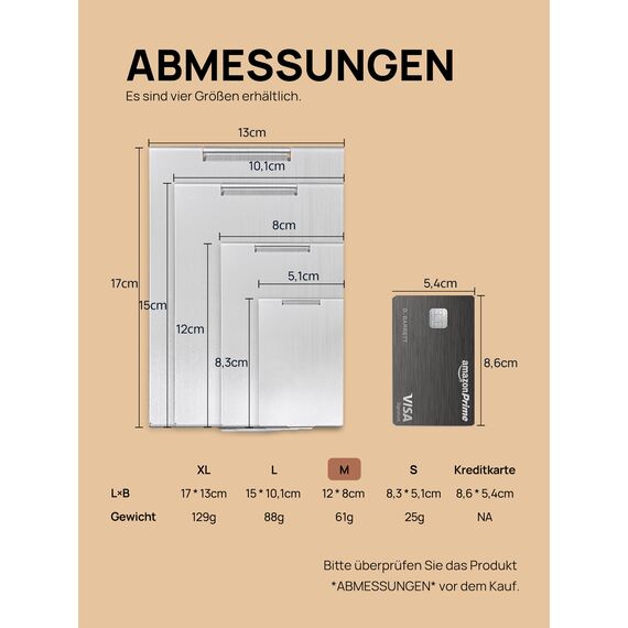 VANCOV Taschenspiegel, Ultradünner Langlebiger Makeup-Spiegel mit Aluminiumschale, Tragbarer Klappspiegel Unisex, Kosmetikspiegel für Reisen (Mittel)