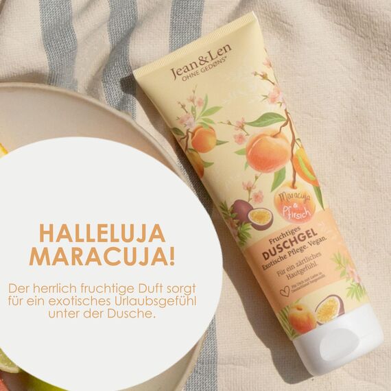 Jean&Len Fruchtiges Duschgel Pfirsich & Maracuja (0.25 kg)