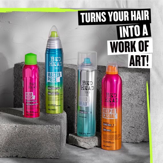 Bed Head by Tigi Masterpiece Shiny Haarspray für starken Halt und Glanz, 340 ml (Packung mit 2)