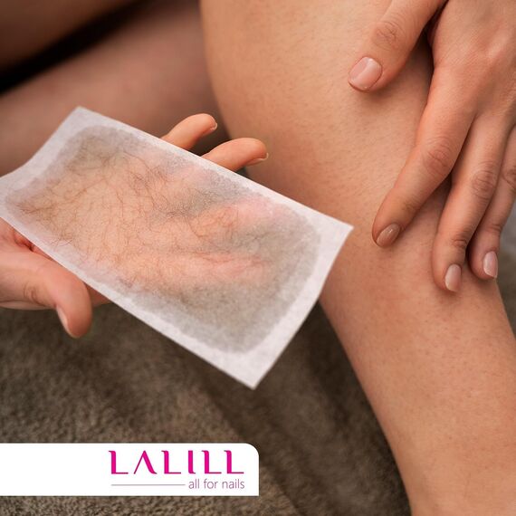 LALILL Vliesstreifen 400 Stück für Wachs - Vlies Streifen für die Haarentfernung mit Warmwachs und Zuckerpaste Gesicht - Körper Haar Entfernung Epilieren Wachsstreifen - Wax Waxing