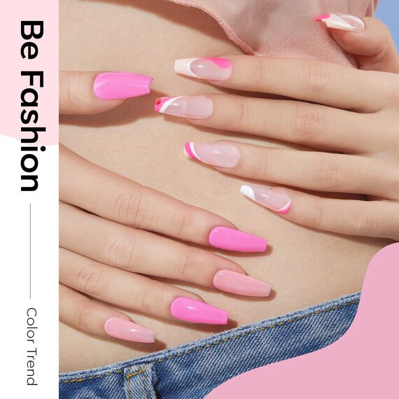 modelones UV Nagellack,6 Farben Gel Nagellack Weiß Rosa Nude, Sommer Soak Off Natur Gel Nail Polish Nageldesigns, Gellack UV Lack für Anfänger Nail Art Maniküre Salon