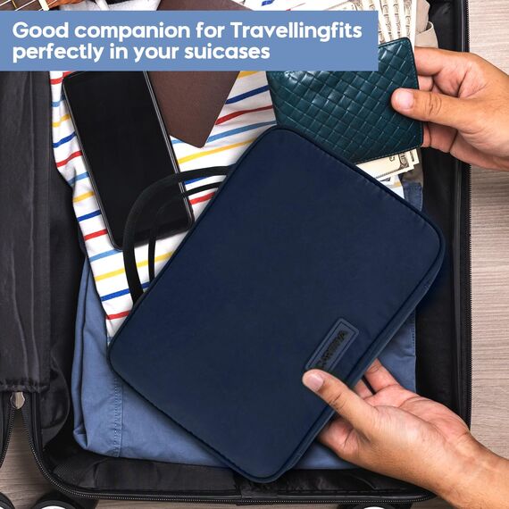 Carttiya Reise Kulturtasche Herren – Gross Kulturbeutel zum Aufhängen mit Wasserdichter Waschtasche & Kosmetiktasche, Praktischer Reise-Kulturtasche Geschenke zum Vatertag (Blau-BT03)