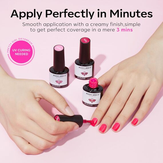 Modelones UV Nagellack, Rosa Dunkelrosa Nude 6 Farben Gellack UV Gel Nagellack Set LED Soak Off Gelnägel Nail Polish für Nail Art Nageldesign