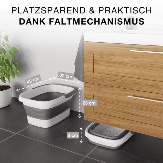 VMbathrooms Fußoase Das Original | Hochwertiges & stabiles Fußbad für wohltuende Entspannung der Füße | Fußbadewanne mit Massage-Noppen