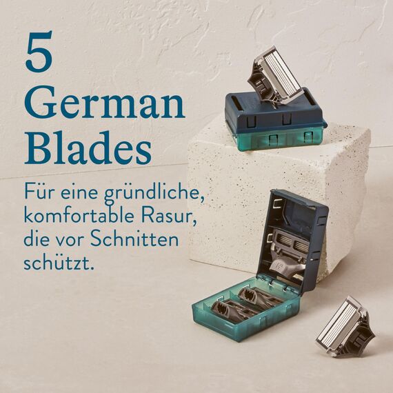 Harry's Nassrasierer für Männer - Set mit Grünem Griff und 10 Ersatzklingen