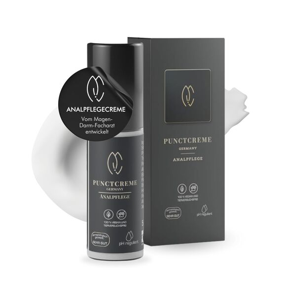 HERRENCREME Punctcreme Analpflege 5 ml I Pflegecreme für empfindlichen Analbereich I Analcreme für Männer & Frauen I Intimpflege vom Facharzt entwickelt I vegan & dermatologisch getestet