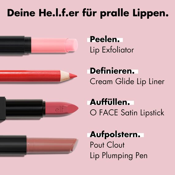 e.l.f. Cream Glide Lip Liner, Lippen Formen & Modellieren, Hochpigmentierter Stift, Semi-Mattes Finish, Vegan & Tierversuchsfrei, Red Receipt