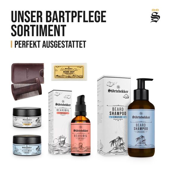 Störtebekker® Premium Bartöl Tortuga - tägliche Bartpflege für 3-Tage-Bart bis Vollbart - 50ml Beard Oil Vegan - Bart Öl Herren mit angenehmen Duft - Hochwertige Inhaltsstoffe - Made in Germany