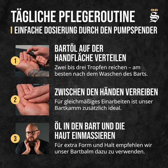 Störtebekker® Premium Bartöl Tortuga - tägliche Bartpflege für 3-Tage-Bart bis Vollbart - 50ml Beard Oil Vegan - Bart Öl Herren mit angenehmen Duft - Hochwertige Inhaltsstoffe - Made in Germany