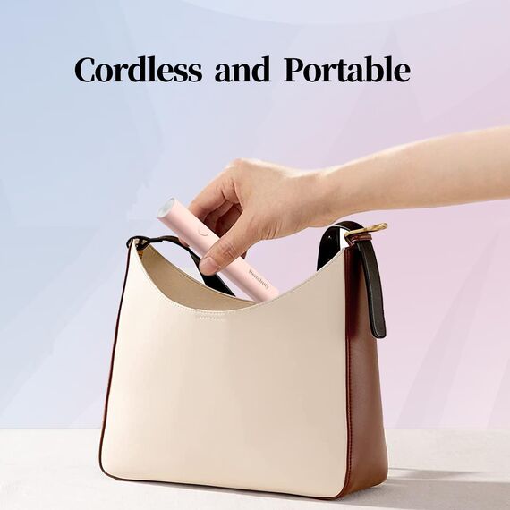 Denabuty UV Lampe für Gelnägel, Mini U V LED Lampe für Nägel Wiederaufladbar mit Ständer Tragbare Kleine UV Nagellampe für Gel Nagellack, zum Aushärten von Nagelkleber & Nail Tips Rosa