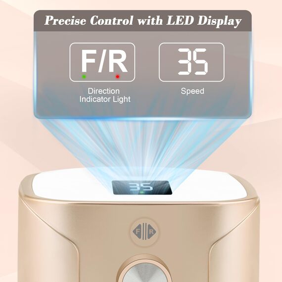 Nagelfräser für Gelnägel 35000 U/Min, Kredioo 11 in 1 Elektrische Nagelfräser mit LED Display Fräser Maniküre Pediküre Set für Salon und Zuhause