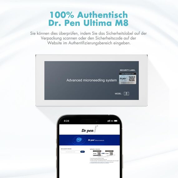 Dr. Pen Ultima M8 Microneedling Stift: Dr. Pen Drahtlose Microneedling Maschine mit 20 Aufsätzen