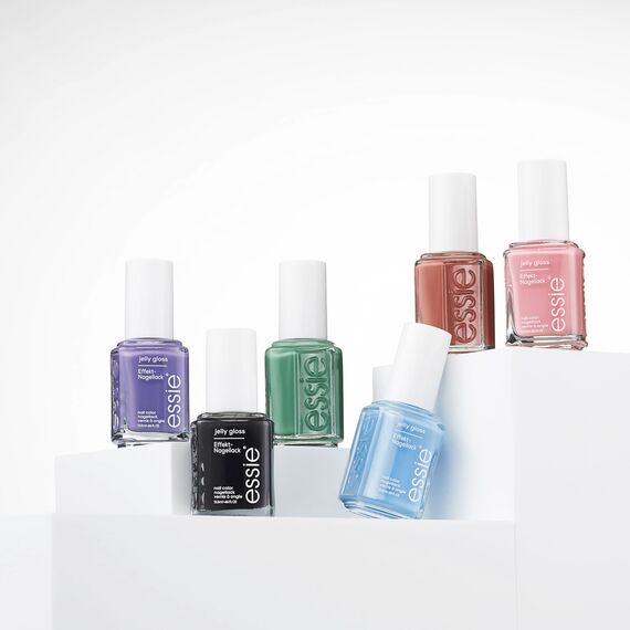 essie Nagellack ̶ Nr. 10 Ink jelly, Nagellackfarbe in Grau, essie jelly gloss Kollektion, 13,5 ml