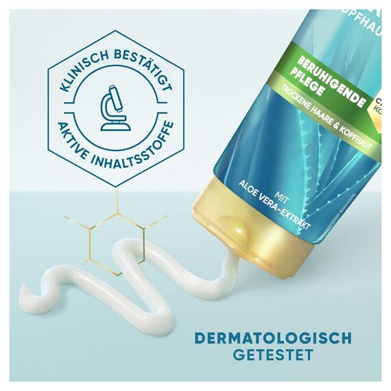 head & shoulders DermaXPro Beruhigende Pflege Leichte Spülung 220ml; Aloe Vera-Extrakt und Ceramide-Komplex; Spendet dem Haar Feuchtigkeit, Beruhigt Trockene, Juckende Kopfhaut, Schützt vor Schuppen