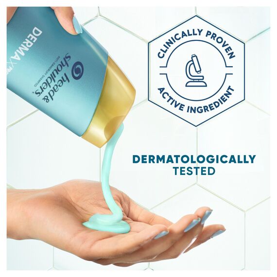 Head & Shoulders DermaXPro Pflegende Feuchtigkeit Anti-Schuppen-Shampoo 250ml mit Kokosöl und Ceramide-Komplex; 72H Feuchtigkeit für Trockene Kopfhaut