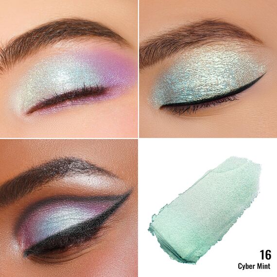 Oulac Glitzer Lidschatten Mintgrün | Hochpigmentierter Feine Textur | Wasserfest & Langlebig | Metallisch schimmernde Finish | Verblendbar & Faltenfreies Augen-Makeup | Vegan & Cruelty-Free | 06g (16)