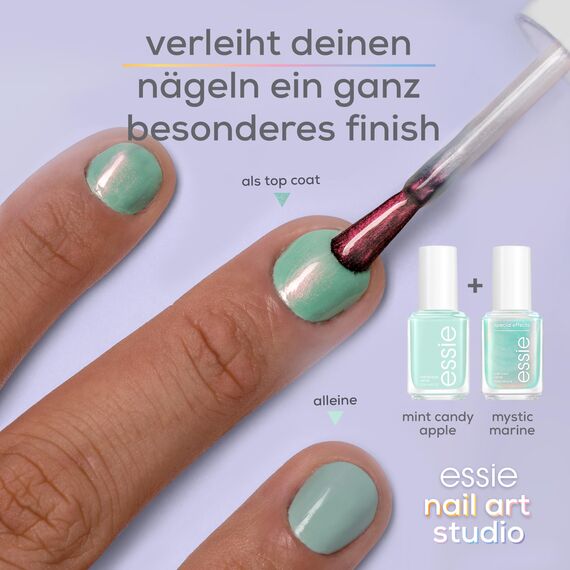 Essie special effects Nagellack Nr. 40 mystic marine Nagellack mit Chrompartikeln für special effect Nägel