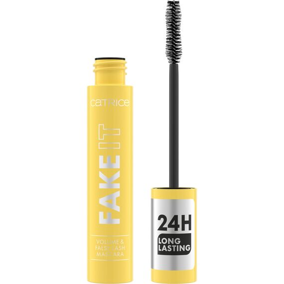 Catrice FAKE IT Volume & False Lash Mascara, Nr. 010, Schwarz, schwunggebend, Falsche Wimpern-Effekt, vegan, ohne Mikroplastikpartikel, Nanopartikel frei, ohne Parfüm, 1er Pack (11ml)