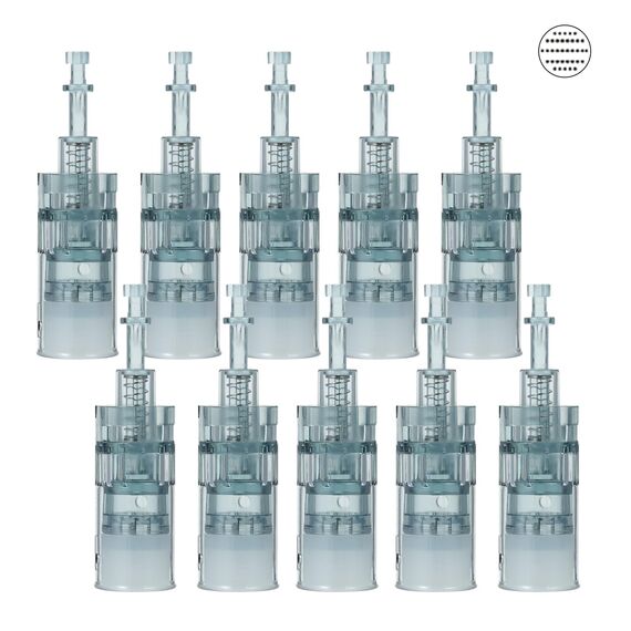 Dr. pen Ultima M8/M7S Cartridges 36 Pins - 10 Stück für Anti-Falten Feuchtigkeitspflege Straffung Aufhellung Fleckenreduzierung - Authentische Dr pen Patronen(10 Stück, 36 Pins für M8/M7S)