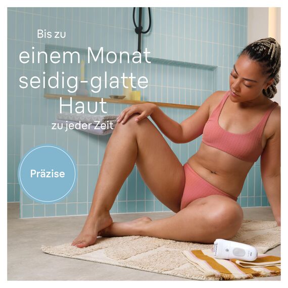 Braun Silk-épil 5, Epilierer Damen / Haarentferner für langanhaltende Haarentfernung, 5-011, Weiß/Grau