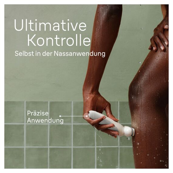 Braun Silk-épil 9, Epilierer Damen / Haarentferner für langanhaltende Haarentfernung, Ladyshaver, Rasieraufsatz , Trimmeraufsatz, 9-041, Weiß/Silber