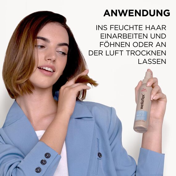Wellaflex 2-Tages-Volumen Föhnspray für Frauen | Bis zu 48 Std. extra starker Halt | Voluminöses Haar | Schonend zur Kopfhaut, dermatologisch getestet | Frei von Silikonen | Haltegrad 4 | 150ml
