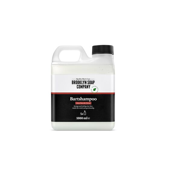 Bartshampoo Refill (1L) · BROOKLYN SOAP COMPANY · Bartseife Nachfüllpackung · Reinigung & Pflege für deinen Bart